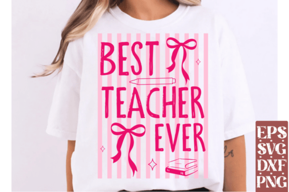 Best Teacher Ever SVG Striped Teacher PN Review for Real Projects