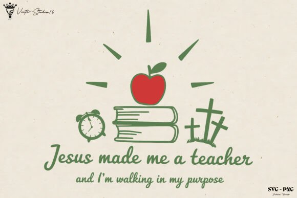Christian Teacher Jesus SVG PNG Graphics