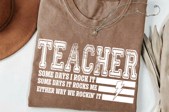 Funny Teacher Gift SVG, Some Days I Rock