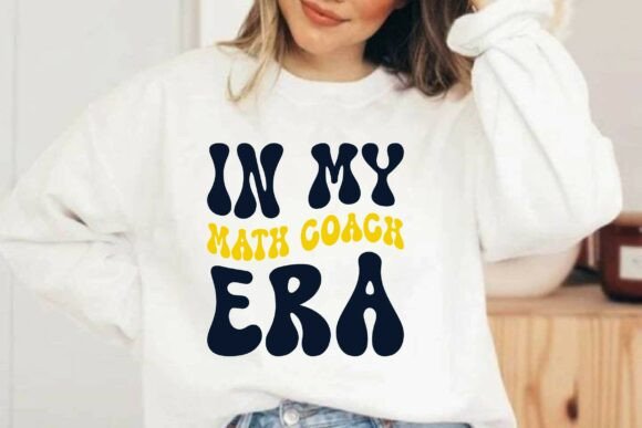 Retro in My Math Coach Era SVG: A Unique Graphic Design Asset for T-Shirt Designs