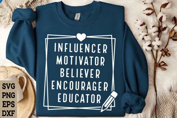 Teacher Appreciation SVG & PNG: A Versatile Graphic Design Asset for T-Shirt Designs