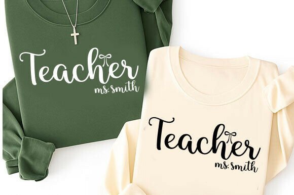 Teacher Appreciation Svg, Teacher Coquet Graphics
