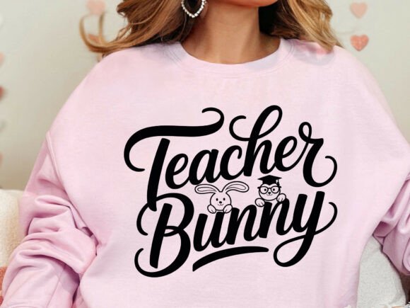 Teacher Bunny SVG PNG: A Festive Graphic for T-Shirt Designs and More