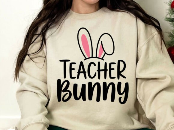 Teacher Bunny SVG PNG, Teacher Easter Svg