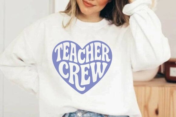 Teacher Crew Svg T-shirt Design Vector: A Fresh Graphic for Local Business Branding