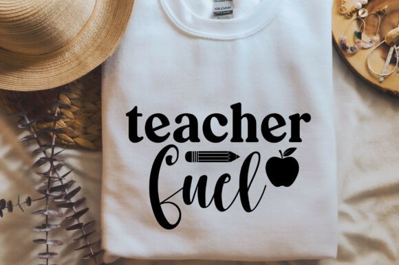 Teacher Fuel SVG PNG T-Shirt Designs