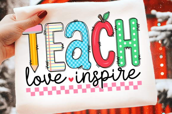 Teacher Life SVG & Teach Love Inspire PNG: A Versatile Graphic Design Asset for T-Shirt Designs