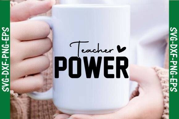 Teacher Power SVG: A Versatile Graphic Design Asset for T-Shirt Designs and Marketing