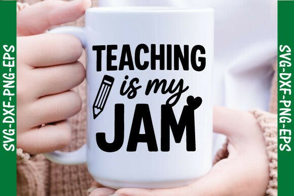 Teaching is My Jam Svg, Teacher Png